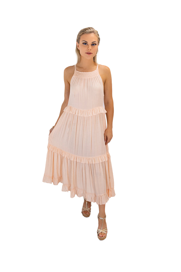 Tiered Sleeveless Maxi Dress for Women's