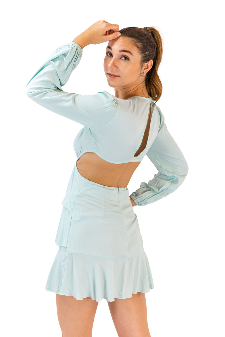 V-Neck Tiered Cake Dress for Women